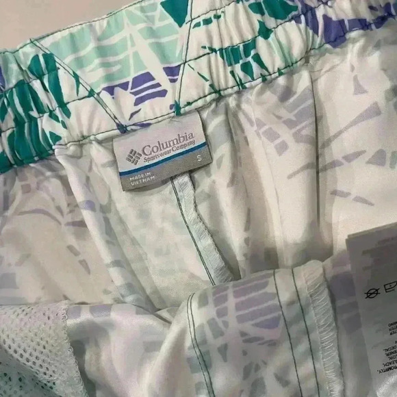 Columbia PFG Performance Fishing Gear Drawstring Tropical BoardShort Women Small - Picture 3 of 6